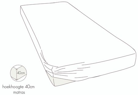 Kayori Biologisch Sota - Hoeslaken - Tencel -  80-100/200-220 - Wit