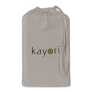 Kayori - Sota - Kussensloop 10cm 2 stuks - 40x60 - Warmgrijs