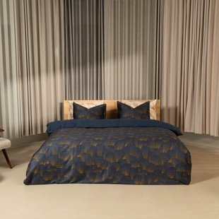 Kayori - Koji - Dekbedovertrek - Katoensatijn - 240/200-220 - Blauw
