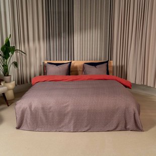 Kayori - Aiko - Dekbedovertrek - Katoensatijn - 200/200-220 - Rood