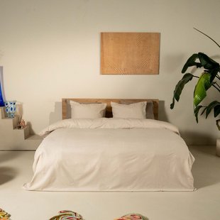 Kayori - Susa - Dekbedovertrek - Flanel - 240/200-220 - Offwhite