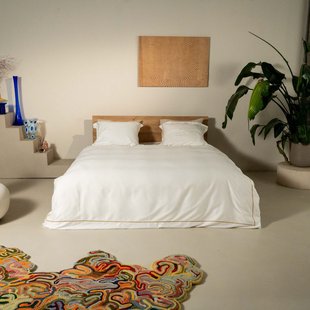 Kayori - Arida - Dekbedovertrek - Katoensatijn - 200/200-220 - Wit