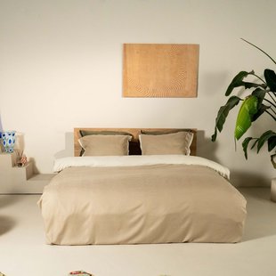 Kayori - Rauso - Dekbedovertrek - Katoen/Tencel - 260/200-220 - Zand