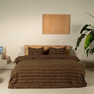 Kayori - Yra - Dekbedovertrek - Flanel - 240/200-220 - Zwart