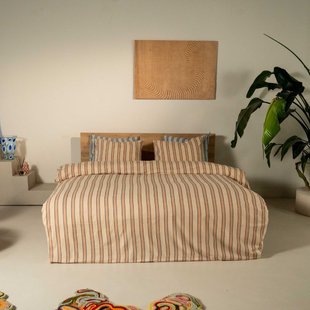 Kayori - Mala - Dekbedovertrek - Flanel - 140/200-220 - Zand