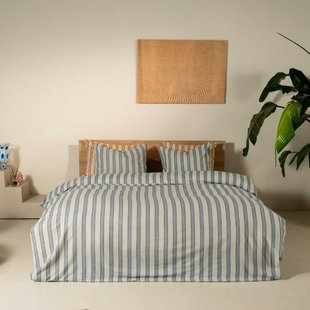 Kayori - Mala - Dekbedovertrek - Flanel - 260/200-220 - Blauw