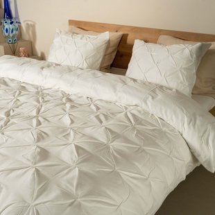 Kayori - Matsu - Dekbedovertrek - Katoensatijn - 240/200-220 - Wit