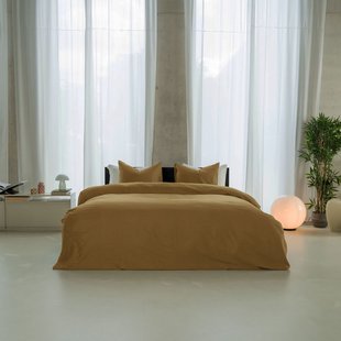 Sale - Kayori - Saya - Dekbedovertrek - Katoensatijn - 200/200-220 - Brons