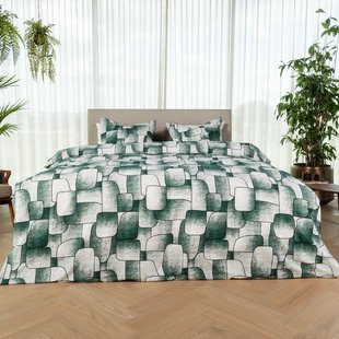 Kayori - Mariko - Dekbedovertrek - Katoen - 200/200-220 - Donkergroen