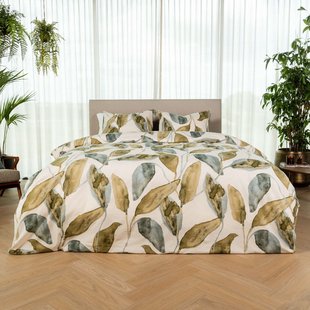 Kayori - Gina - Dekbedovertrek - Katoen - 240/200-220 - Groen