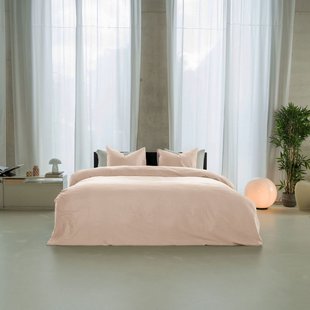 Sale - Kayori Emma - Dekbedovertrek - Katoensatijn - 140/200-220 - Oudroze