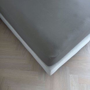 Sale - Kayori Biologisch Emma - Hoeslaken - Katoensatijn - 180x200 - Denim