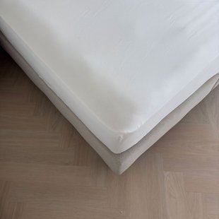 Sale - Kayori Biologisch Isis - Topper Hoeslaken - Egypt. Satijn - 180x210-220 - Wit