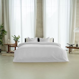 Sale - Kayori Isis - Dekbedovertrek - Egyptisch Satijn - 140/200-220 - Wit