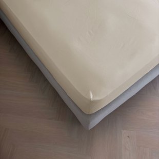 Sale - Kayori Biologisch Isis - Topper Hoeslaken - Egyptisch Satijn - 180x200 - Zand