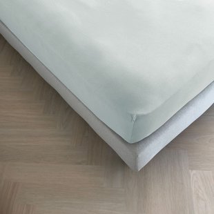 Sale - Kayori Biologisch Tara - Hoeslaken - Jersey - 180-200/200-220 - Lichtblauw