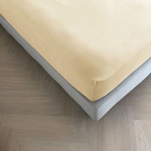 Sale - Kayori Biologisch Tara - Hoeslaken - Jersey - 140-160/200-220 - Zand