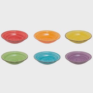 Studio Tavola Studio Tavola Diepe Borden Sunny Summer ø 21 cm - 6 Stuks