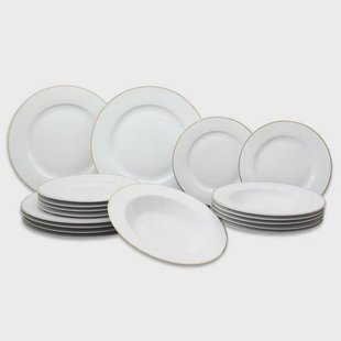 Studio Tavola Studio Tavola Serviesset Wit / Goud 18-Delig