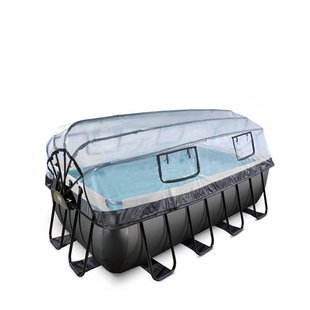 Exit Toys Black Leather EXIT Black Leather zwembad met zandfilterpomp en overkapping