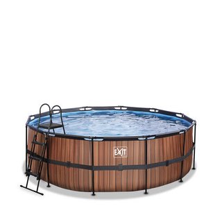 Exit Toys Timber Style EXIT Wood zwembad met filterpomp