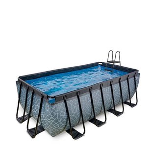 Exit Toys Stone Grey EXIT Stone zwembad met filterpomp