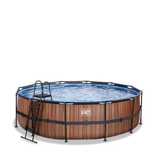 Exit Toys Timber Style EXIT Wood zwembad met filterpomp