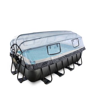 Exit Toys Black Leather EXIT Black Leather zwembad met zandfilterpomp en overkapping