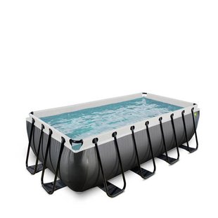 Exit Toys Black Leather zwembad met filterpomp