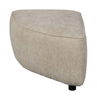 Zuiver modulair bankelement (poef halfrond links) Hunter