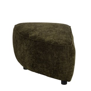 Zuiver modulair bankelement (poef halfrond links) Hunter