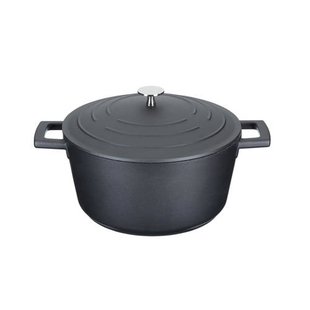 MasterClass gietaluminium braadpan (Ø24 cm) (4L) (lichtgewicht) - zwart