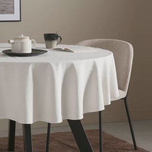 NOUS Living tafelkleed rond off-white (Ø160 cm)