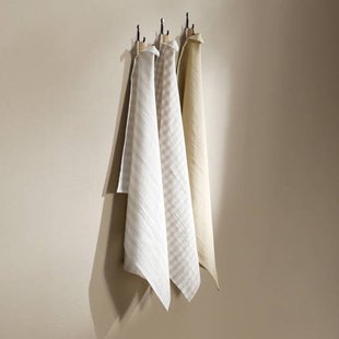 NOUS Living theedoek zand (70x50 cm) (set van 3)