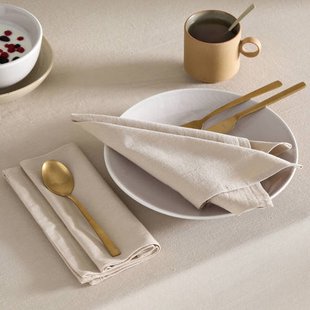 NOUS Living servet zand (45x45 cm) (set van 2)