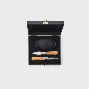 Laguiole Style de Vie Oestermessen met Oesterhouder Luxury Line Olijfhout