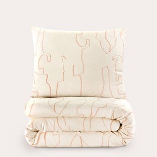 NOUS Living katoenen dekbedovertrek 1 persoons (140x220 cm)