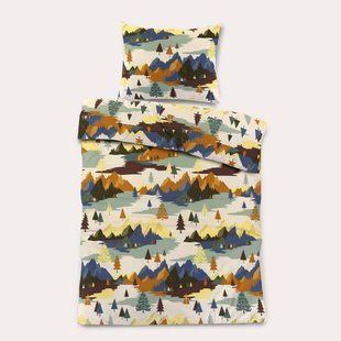 NOUS Kids katoenen dekbedovertrek 1 persoons (140x200 cm)