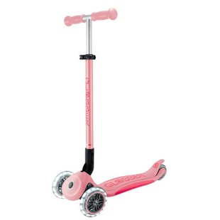 Globber step Primo Foldable Plus Lights Pastel Pink