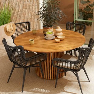 Studio LIVIT teak outdoor diningset Danese rond + Tango