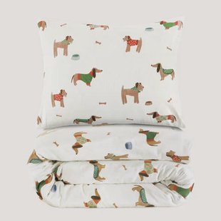 NOUS Kids flanellen dekbedovertrek kinder (120x150 cm)