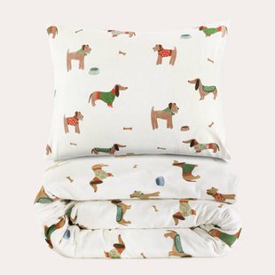 NOUS Kids flanellen dekbedovertrek 1-persoons (140x200 cm)