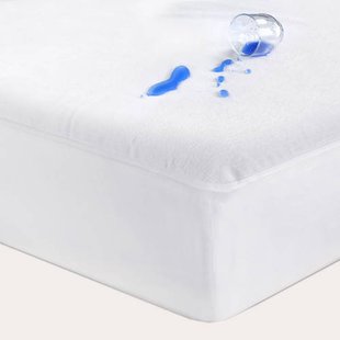 NOUS Kids katoenen molton pu waterafstotend hoeslaken wit (150x70 cm)