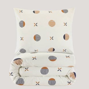 NOUS Living katoenen dekbedovertrek 1-persoons (140x220 cm)