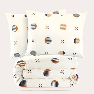 NOUS Living katoenen dekbedovertrek lits-jumeaux (240x220 cm)