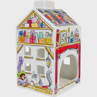 Blond Amsterdam lichthuisje Sint (8x14 cm)