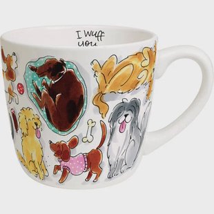 Blond Amsterdam mok Dog love (Ø10 cm) (500 ml)