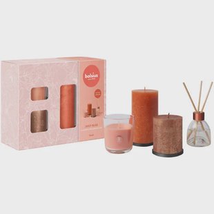 Bolsius geschenkset - Juicy Bliss - peach (set van 4)
