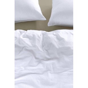 Studio LIVIT seersucker dekbedovertrek 2-persoons wit (200x220 cm)