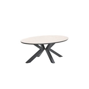 Garden Impressions Edison tafel - ovaal - 180 cm -light teak Vironwood